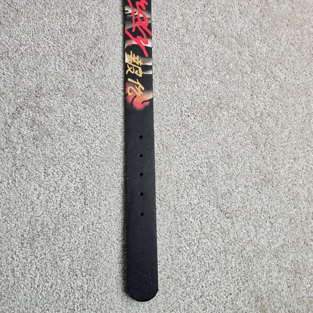 Ed Hardy Mens Reversible Belt Black Grey Tiger Skull Tattoo Art EH-BE16036AQ 40